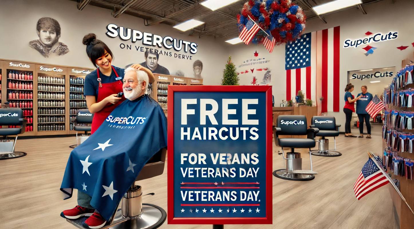 free haircuts veterans day supercuts